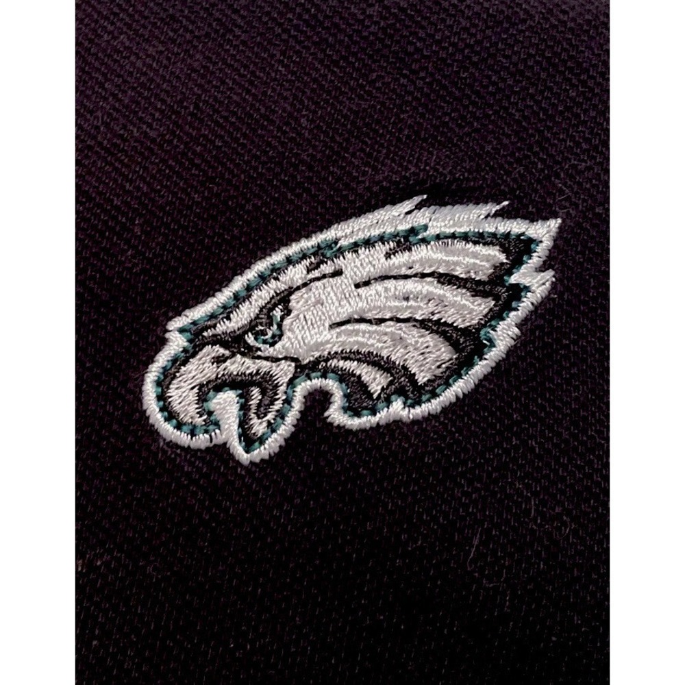 Philadelphia Eagles Shirt Mens Large Black Short Sleeve Embroidered Logo Polo